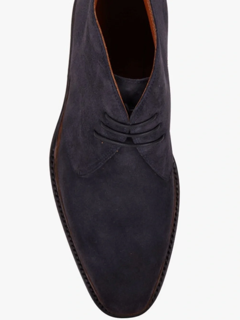 BONTONI Visionario Men’s Navy Blue Suede Monk Boot 9.5 Italian Luxury Designer